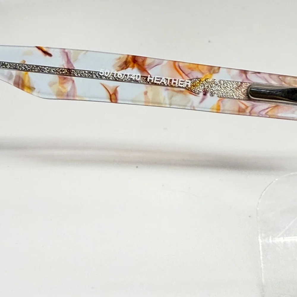 Eddie Bauer Heather 8305 Brown Floral‎ Eyeglasses Frames 50-16-140 Womens